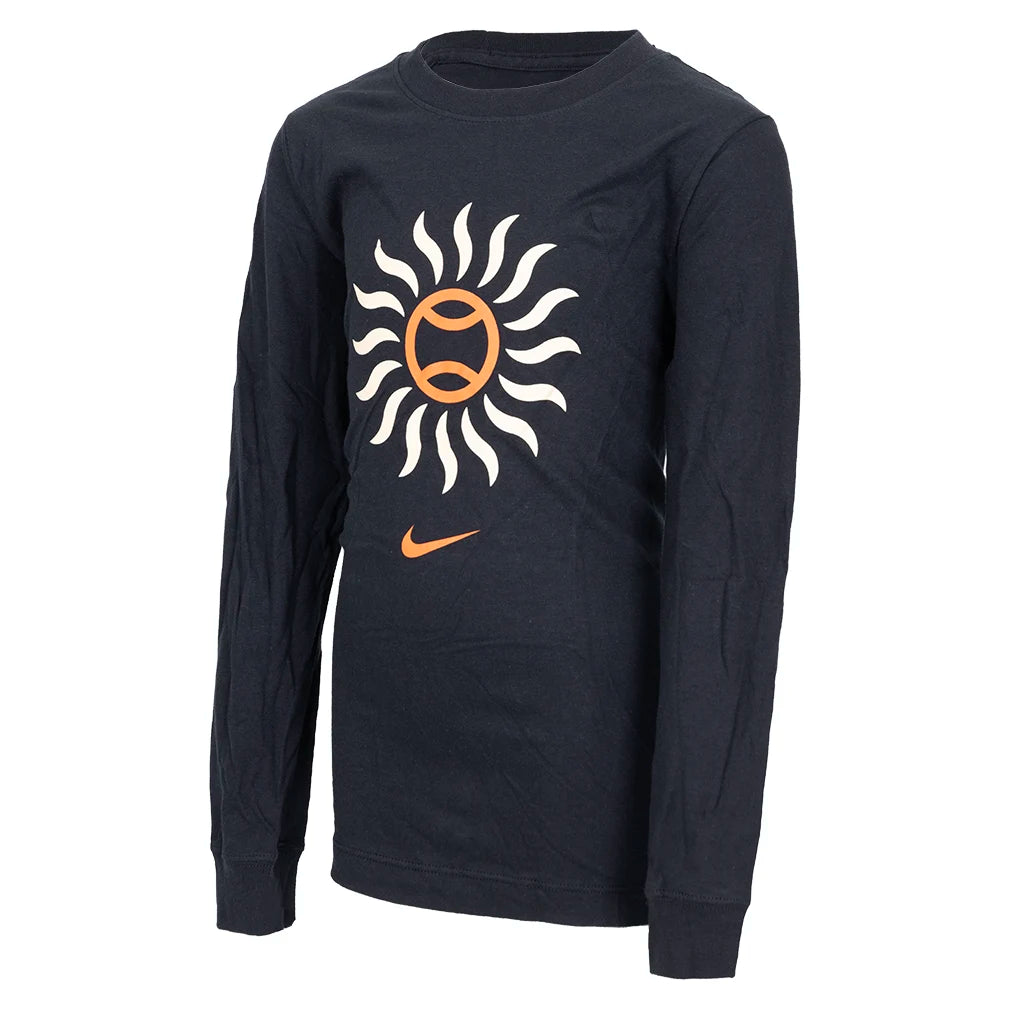 Boys' Cotton Long Sleeve Tennis Shirt - Breathable & Comfortable Athletic Top for Kids - Perfect for Tennis, School & Casual Wear