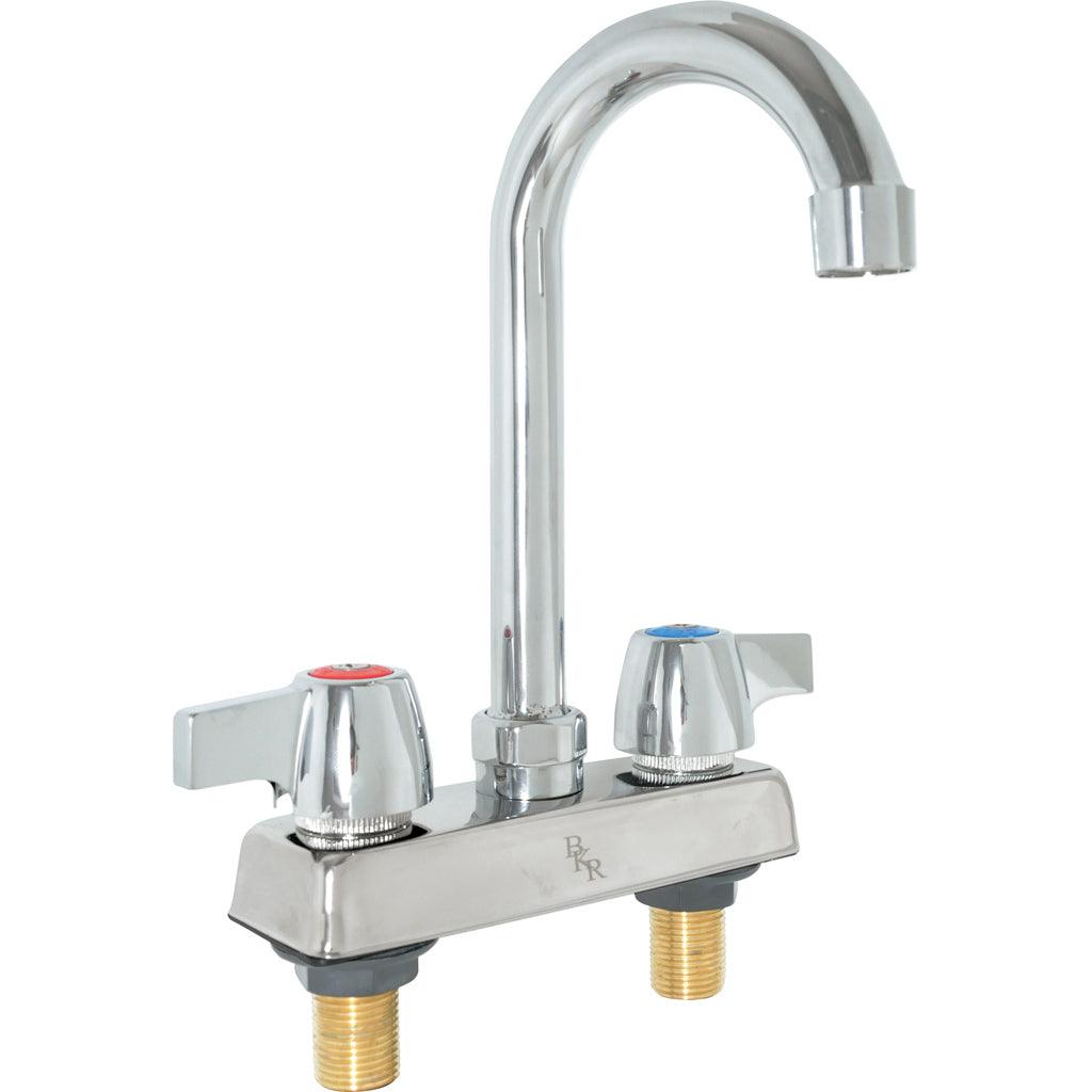 BK Resources BKD 3G G Workforce 4 Deck Mount Commercial Faucet with 3.5