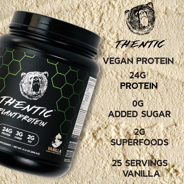 Organic Plant Protein Powder - Vegan Protein Supplement for Muscle Recovery & Weight Loss | Ideal for Smoothies, Baking & Post-Workout Nutrition