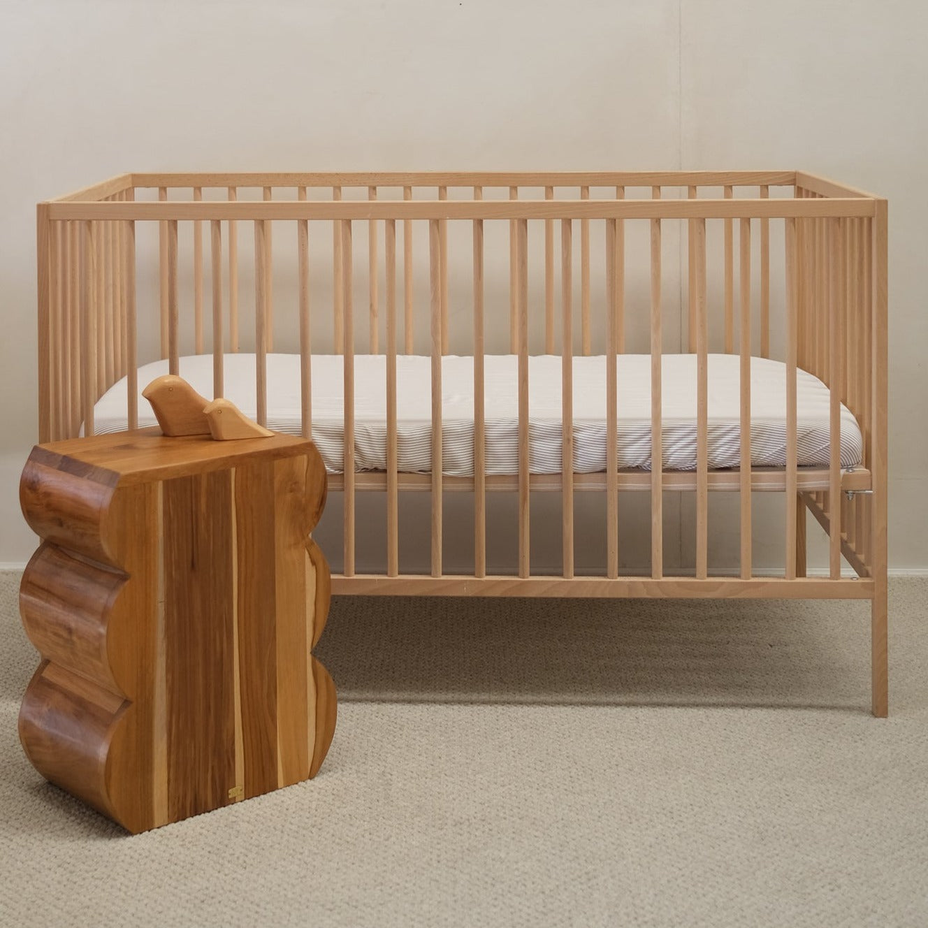 Organic Bamboo Baby Bedding Set - Soft Mocha Stripe Crib Sheets & Blanket for Newborns | Hypoallergenic & Breathable Nursery Essentials | Perfect for Nursery Decor, Baby Showers & Cozy Sleep Time