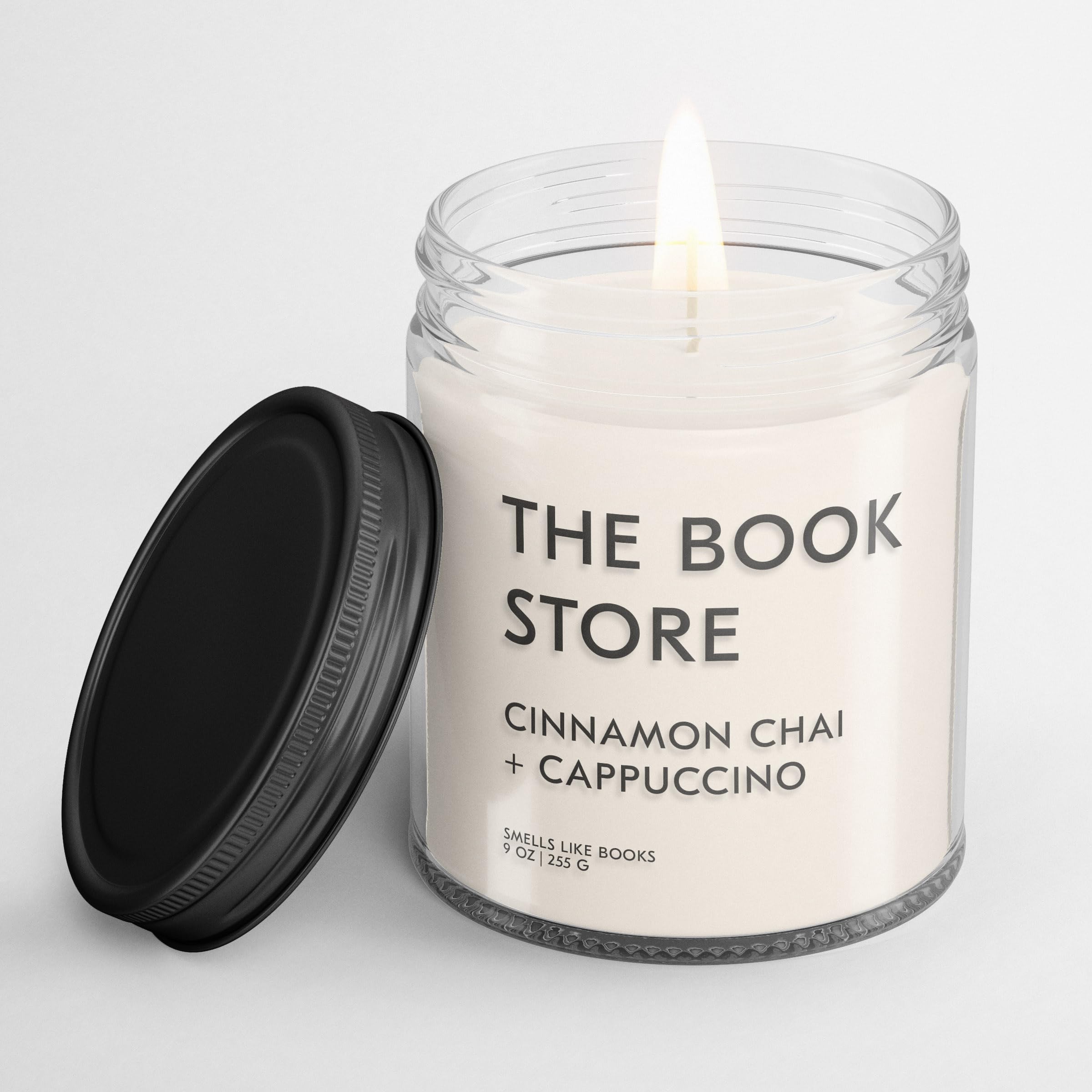 Book Lovers' Scented Candle - Vegan, Cruelty-Free & Phthalate-Free Soy Wax Candle with Bookstore Fragrance | Perfect for Reading Nooks, Cozy Home Decor & Gift for Bookworms