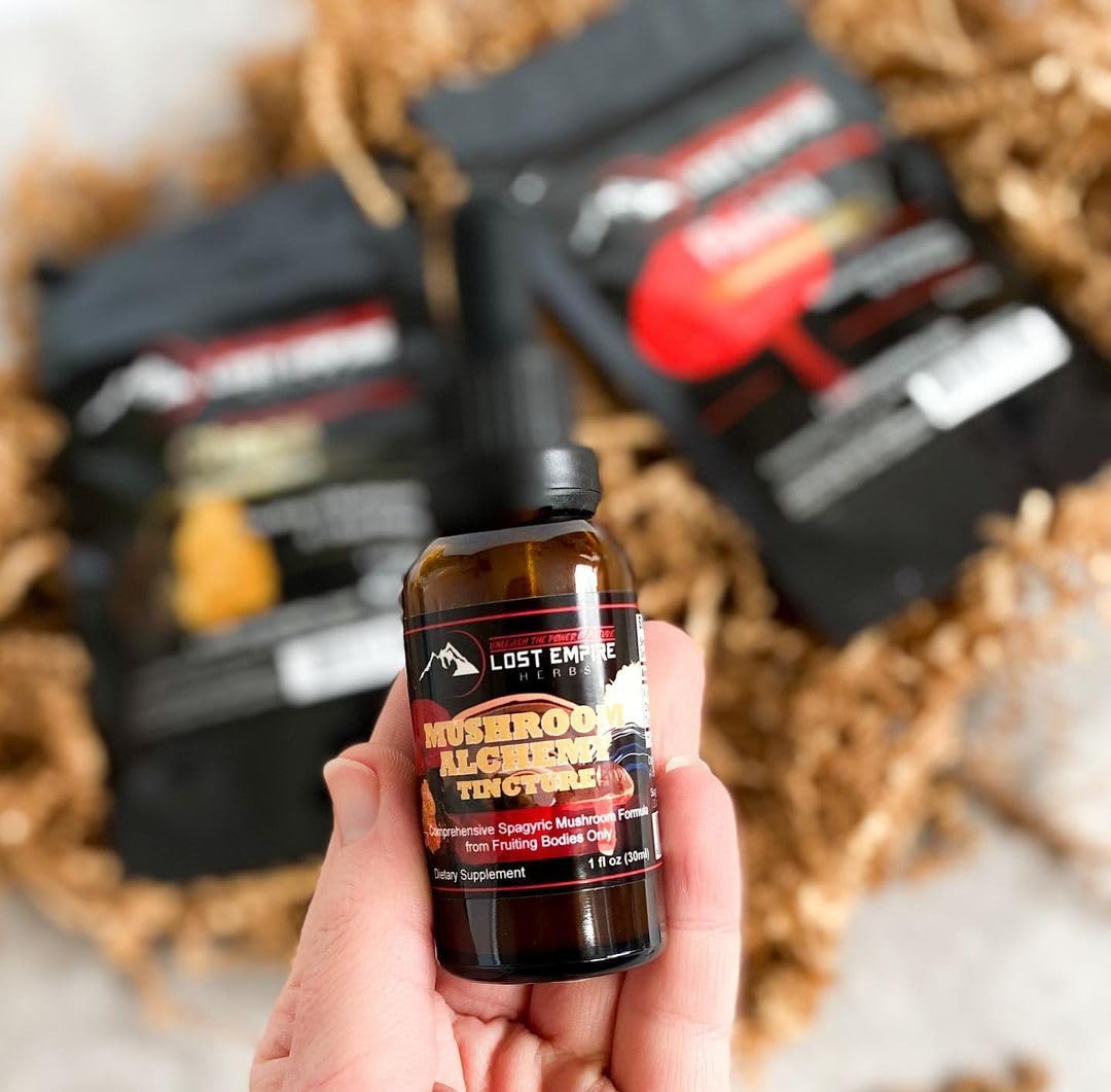 Premium 7 Medicinal Mushroom Tincture Blend - Reishi, Turkey Tail, Maitake, Shiitake, Lion's Mane, Artist Conk & Chaga (1 fl oz) | Organic Immune Support & Cognitive Boost | Perfect for Daily Wellness, Stress Relief & Natural Energy