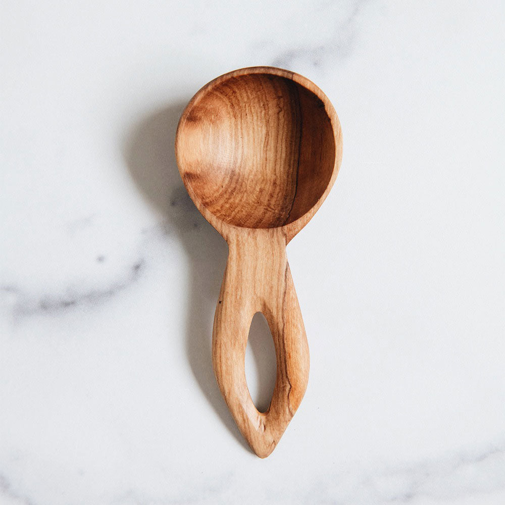 Premium Wooden Scoop Spoon Set - Natural Bamboo Kitchen Utensils for Cooking, Baking & Serving - Ideal for Ice Cream, Coffee, Sugar & Spices