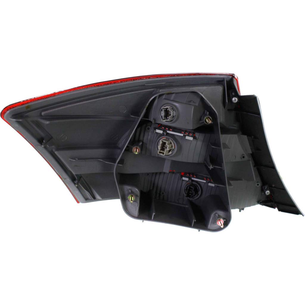 2008-2010 Honda Accord Coupe Rear Tail Lights Pair - Driver & Passenger Side (HO2800171 HO2801171 | 33550-TE0-A01 33500-TE0-A01) - Perfect for Replacement & Nighttime Safety Enhancement