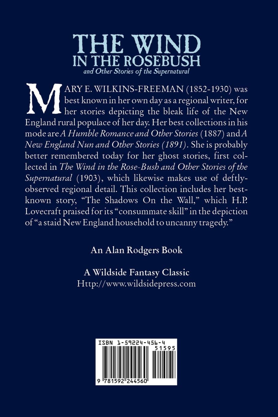 Supernatural Fiction: The Wind in the Rosebush and Other Stories by Mary E. Wilkins Freeman - Classic Ghost Stories for Halloween Reading & Gothic Literature Lovers