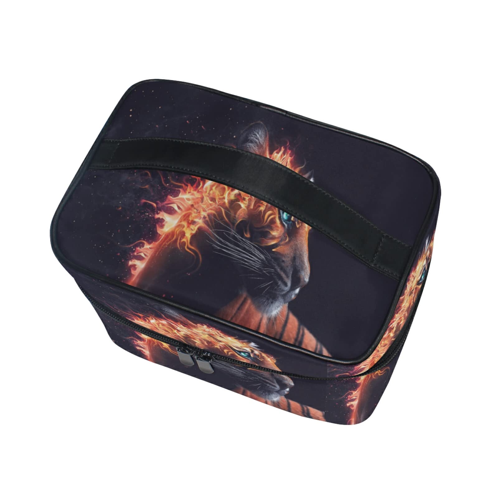 Cute Animal Tiger Makeup Bag for Women - Waterproof Cosmetic Pouch & Toiletry Travel Organizer - Perfect for Travel, Gym, and Daily Essentials Storage