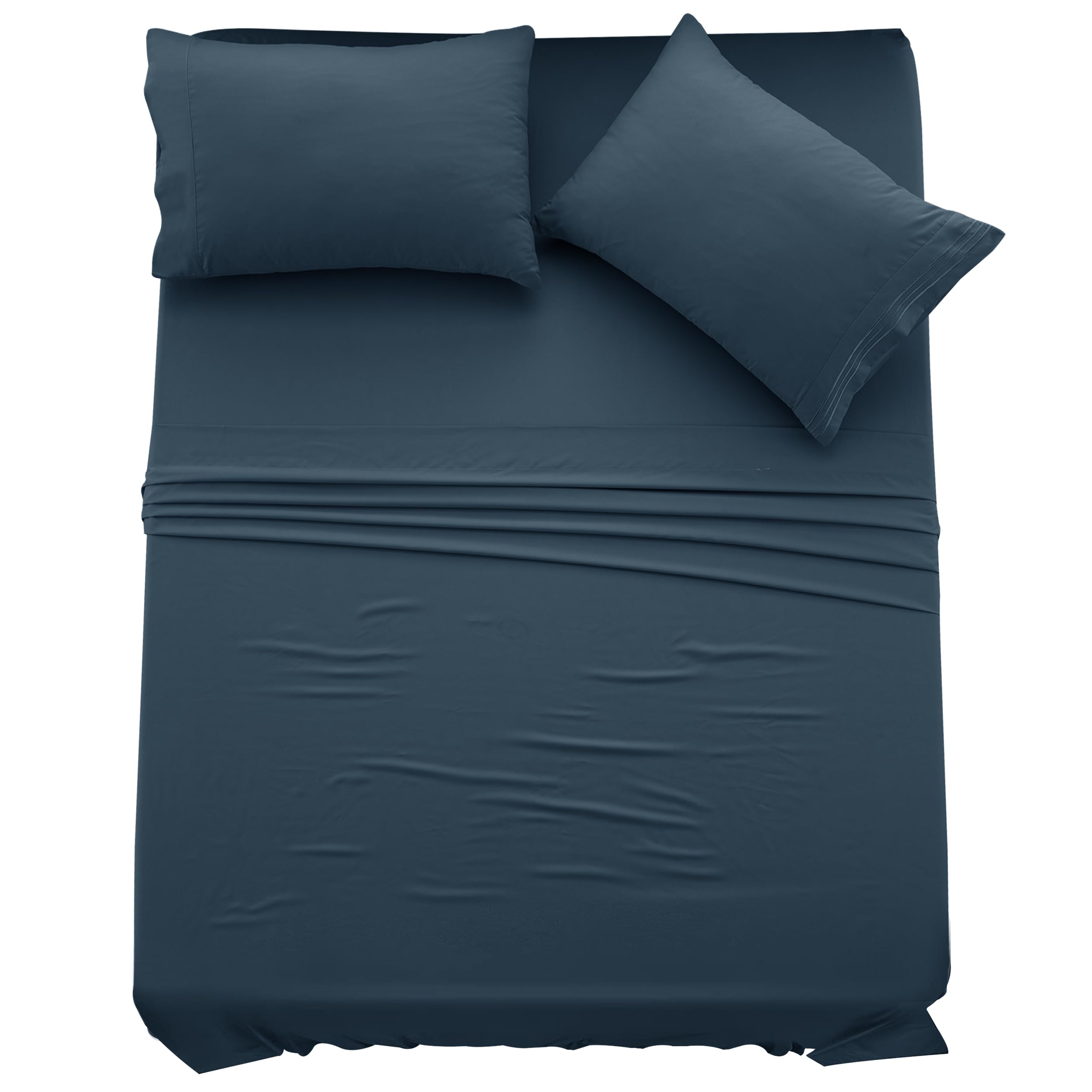 Luxury Twin XL Sheet Set - 4 Piece Brushed Microfiber Bedding with 16
