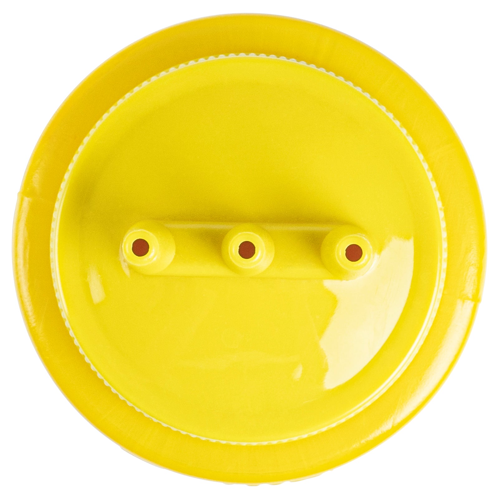 24 oz Yellow Plastic Mustard Squeeze Bottle with Triple Dispersion Tip - 2.5