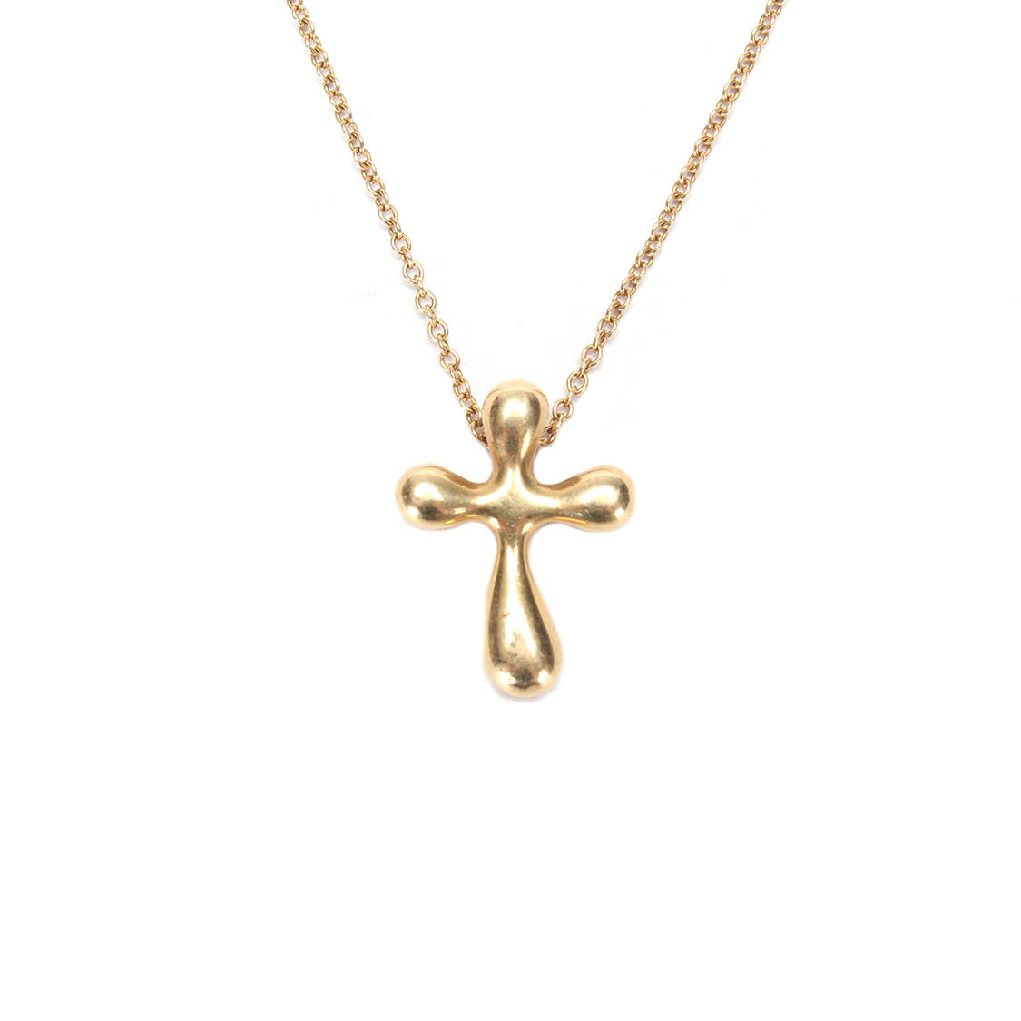 18K Gold Cross Pendant Necklace for Women - Elegant Religious Jewelry Gift for Baptism, First Communion & Everyday Wear