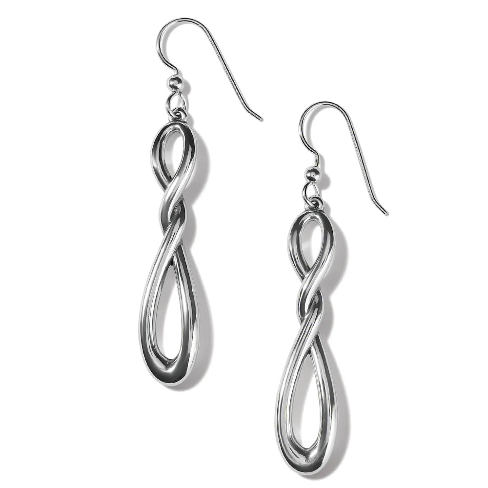 Brighton Interlok Twist French Wire Earrings – Elegant Gold-Plated Hoop Earrings for Women | Perfect for Parties, Weddings & Everyday Wear