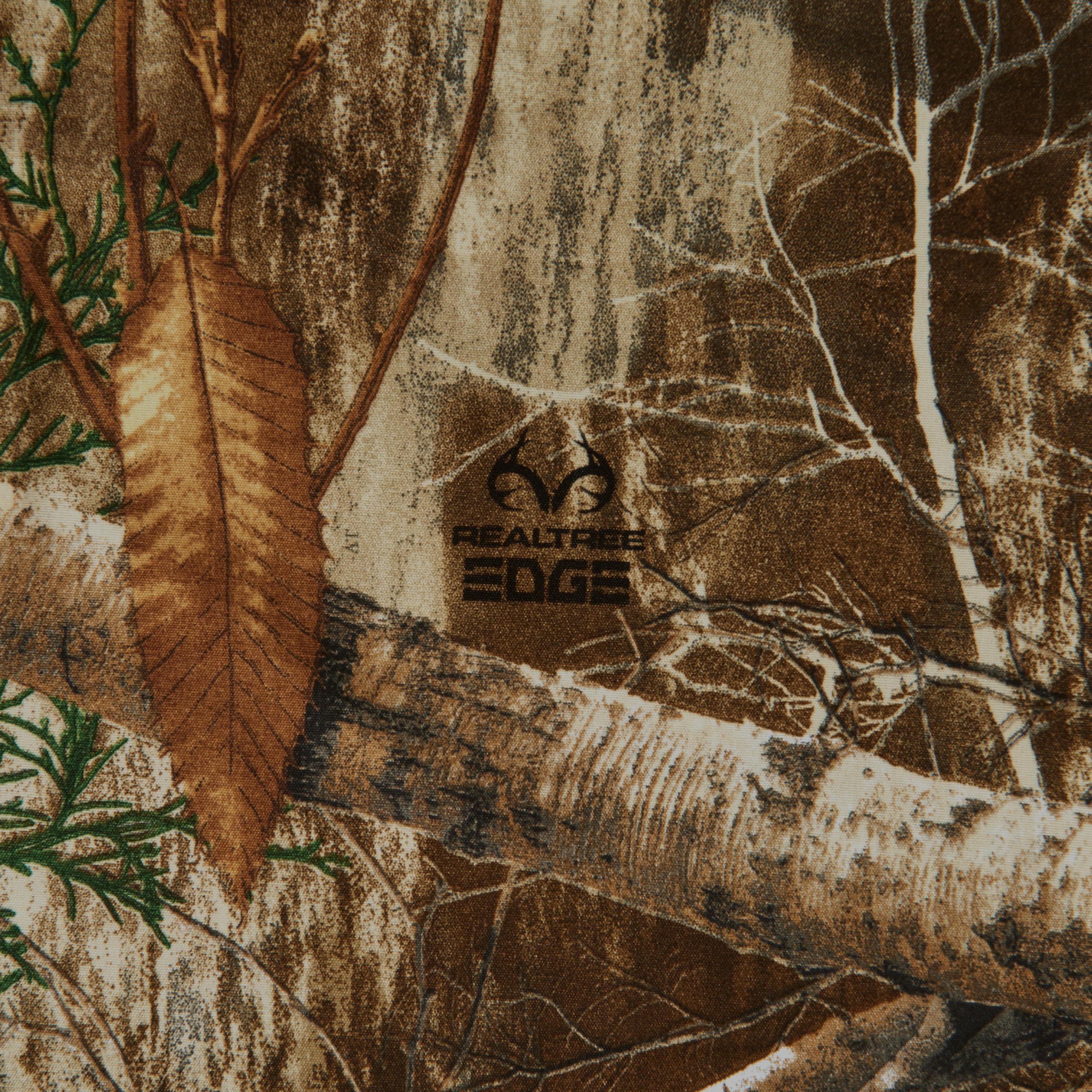 Northwest Realtree Edge Camo Queen Bed in a Bag Set - 7-Piece All Seasons Bedding Set with Comforter, Fitted Sheet, Flat Sheet & 2 Pillowcases - Perfect for Hunting Cabins, Camping Trips & Outdoor-Themed Bedrooms