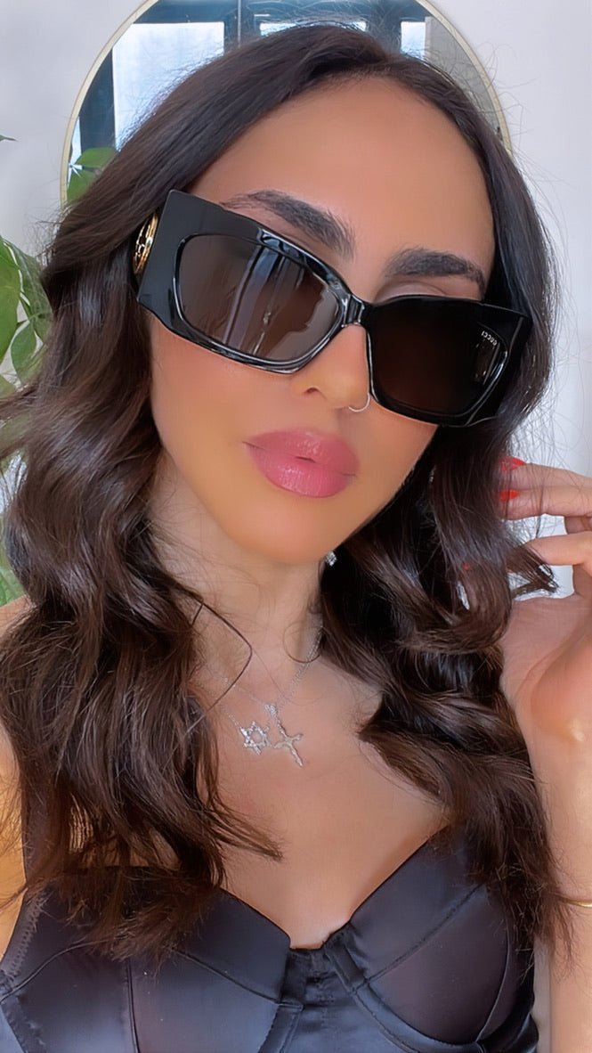 Gucci GG1412S Black Shield Sunglasses for Men & Women - UV Protection, Fashionable Face Mask Sunglasses for Outdoor, Driving, and Daily Wear