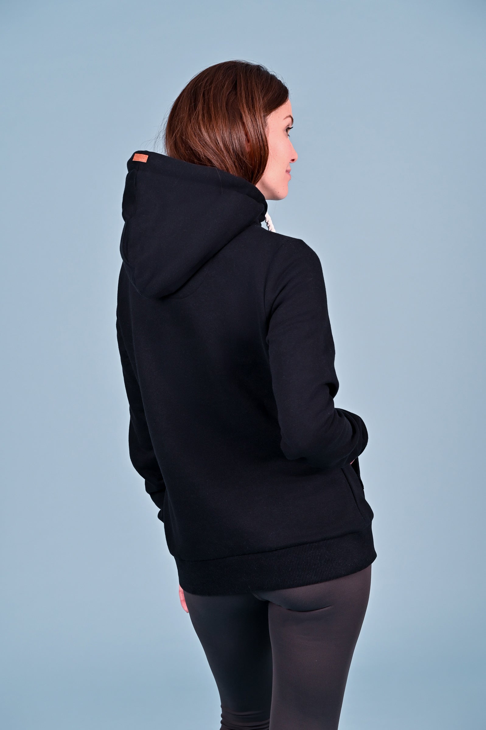 Stylish Black Hoodie for Men & Women | Comfortable Cotton Pullover Sweatshirt | Perfect for Casual Wear, Gym, and Outdoor Activities