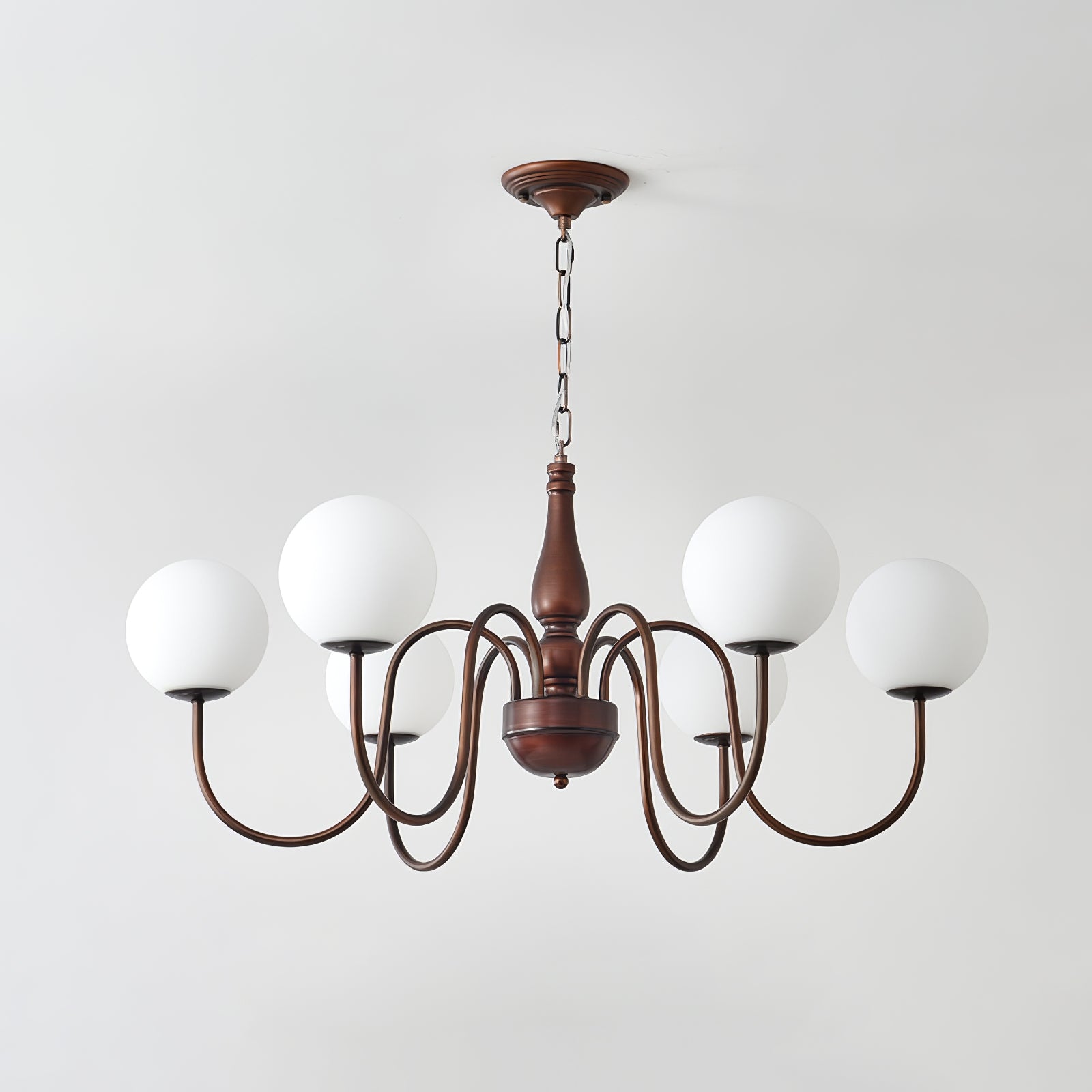 Stylish Grove Balls Chandelier - Modern Crystal Glass Pendant Light Fixture for Dining Room, Bedroom & Living Room Decor