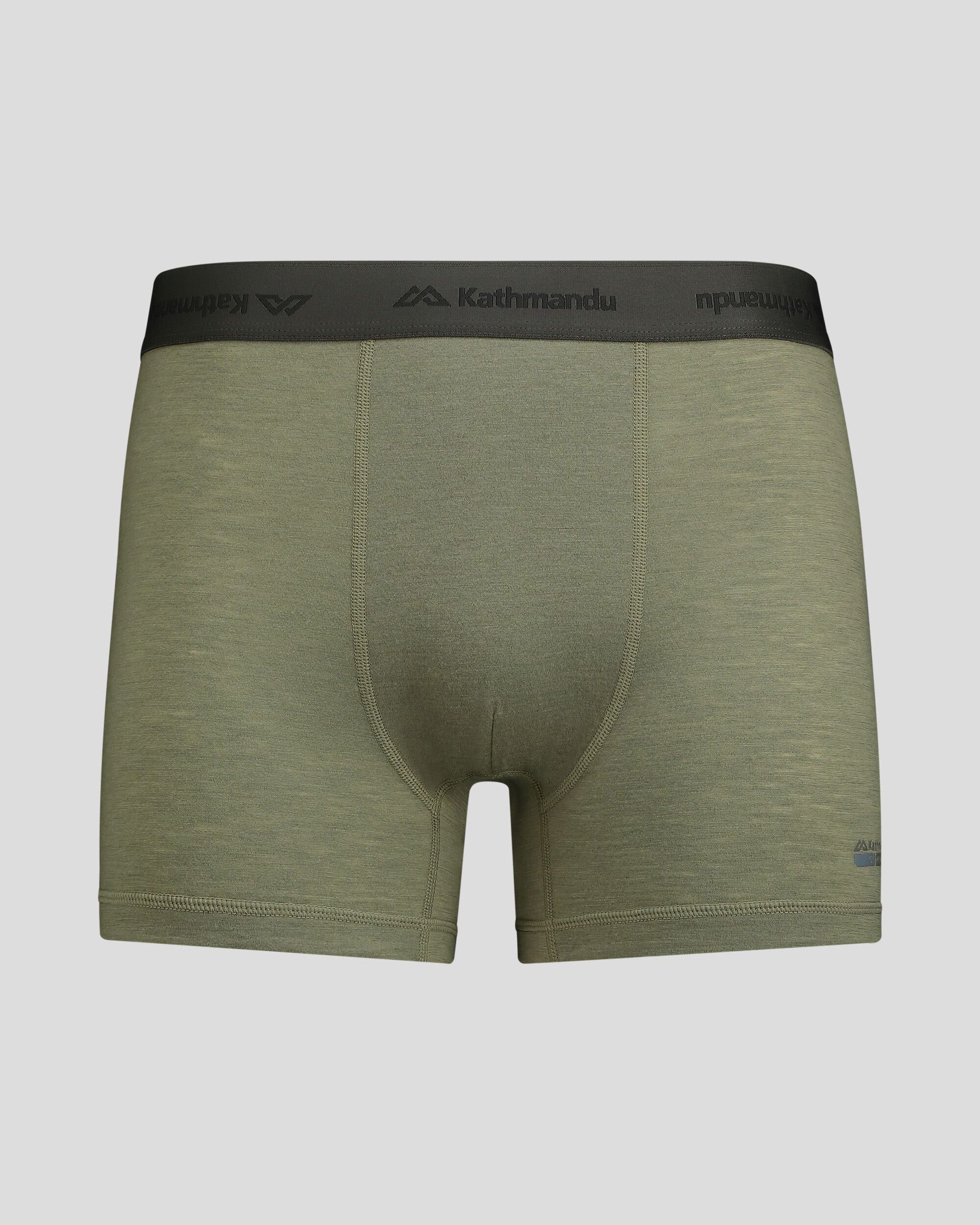 Men's K Merino 125 4.5 Inch Boxer Briefs - Ultra Soft Breathable Underwear for All-Day Comfort | Perfect for Travel, Workout & Everyday Wear - Beech Color