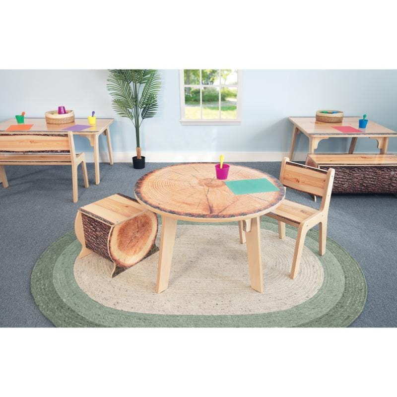 Live Edge Wood Chair - 14