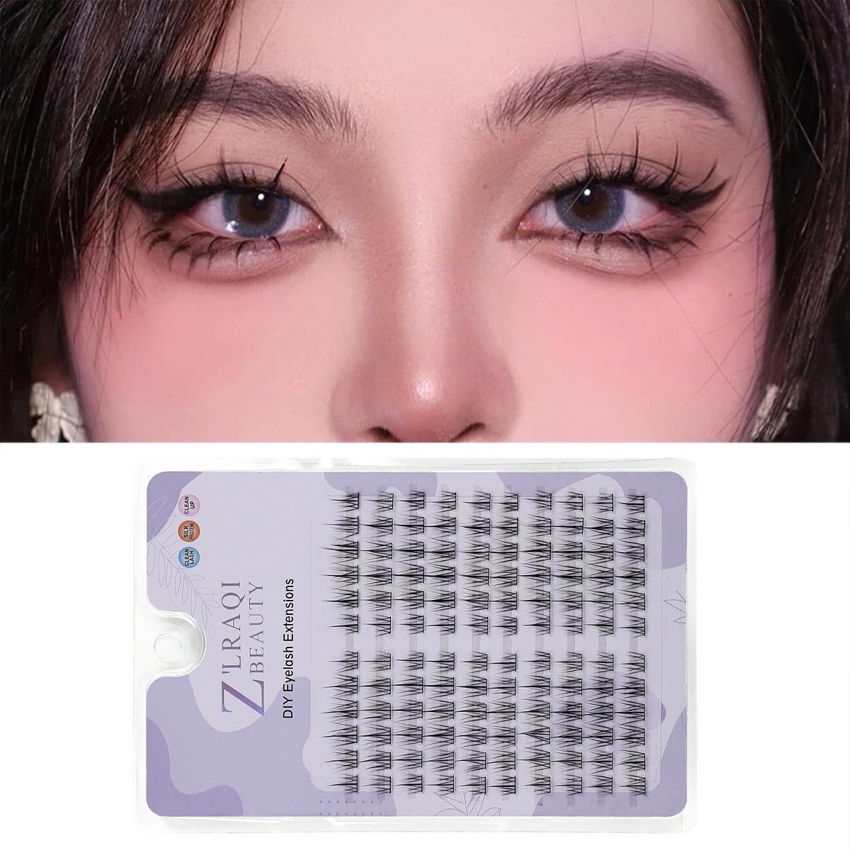 MAYCREATE® 120pcs DIY Eyelash Extension Clusters - Wispy False Lashes 9-11MM Mixed Length, Natural Long Flare Lashes for Women | Perfect for Daily Wear, Special Occasions & Professional Makeup Looks
