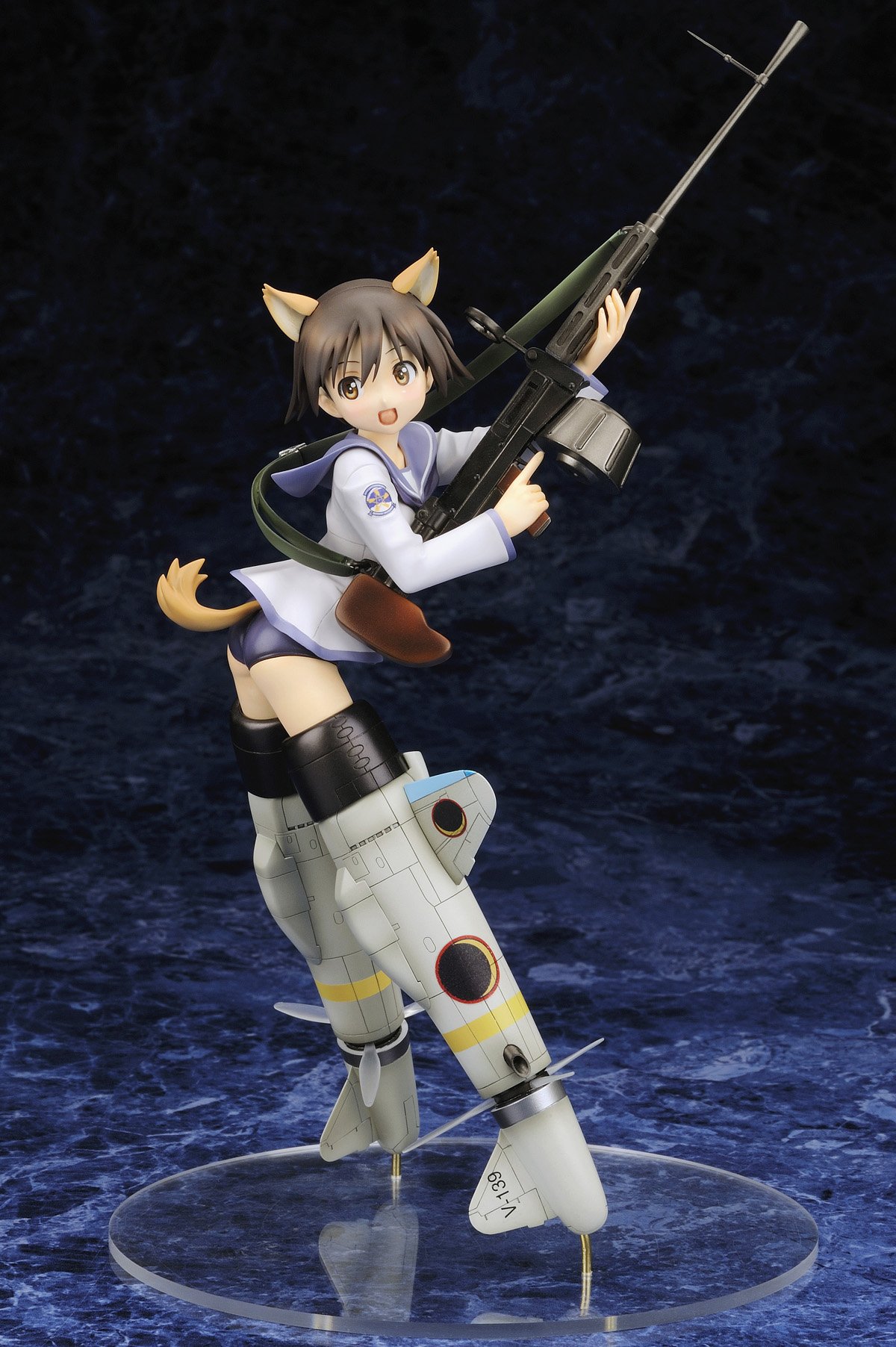 Strike Witches Yoshika Miyafuji 1/8 Scale PVC Anime Figure - Collectible Japanese Anime Character Model for Display & Gift