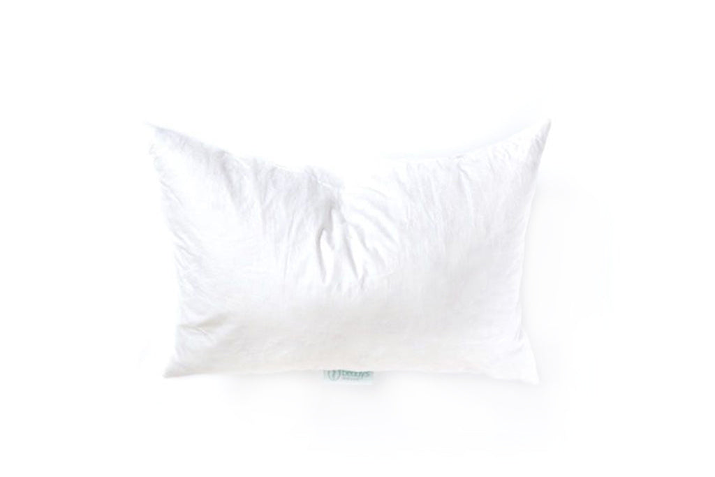 Premium Lumbar Feather Pillow Insert - Soft & Supportive Back Cushion for Sofa, Bed, or Office Chair - Ideal for Lower Back Pain Relief & Comfort