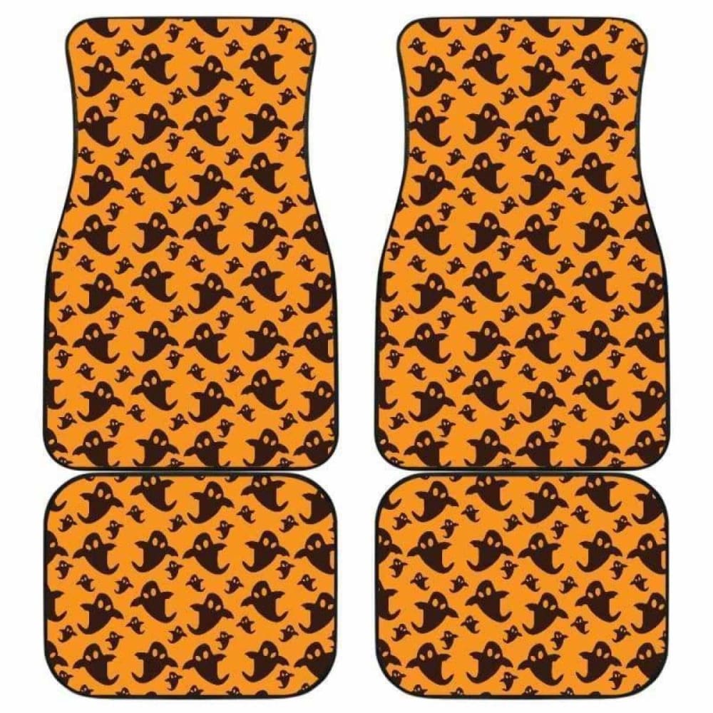 Boo Halloween Car Floor Mats - Non-Slip Waterproof Custom Fit for Cars, SUVs & Trucks - Perfect for Halloween Decor & Spooky Car Accessories