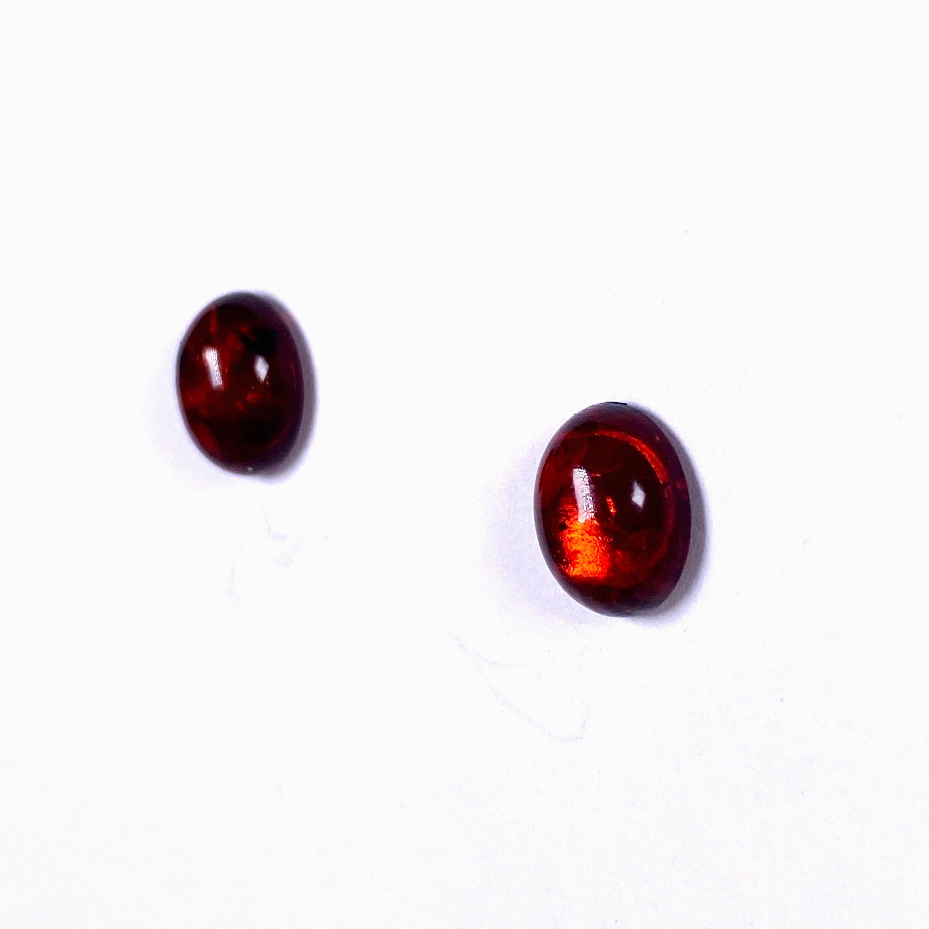 Natural Baltic Amber Oval Stud Earrings for Women – Hypoallergenic & Handmade Jewelry – Perfect for Everyday Wear, Gifts & Special Occasions