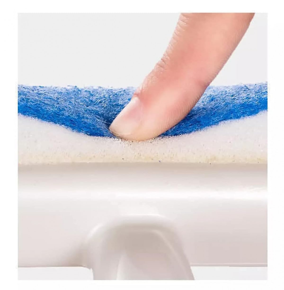 VIANJA 2-in-1 Glass Cleaner Brush - Double Sided Window Wiper, Mirror & Tile Scrubber for Bathroom, Kitchen Sink, and Shower Glass - Heavy Duty Grout Cleaner with Ergonomic Handle for Sparkling Surfaces