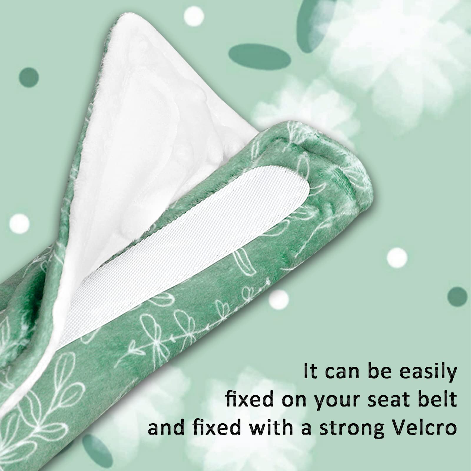 Soft Baby Car Seat Cover for Girls & Boys - Infant Car Seat Canopy with Shoulder Pads | Super Comfortable Car Seat Strap Covers for All Car Seats & Strollers (Green Sage) | Perfect for Travel, Daily Commute & Outdoor Adventures
