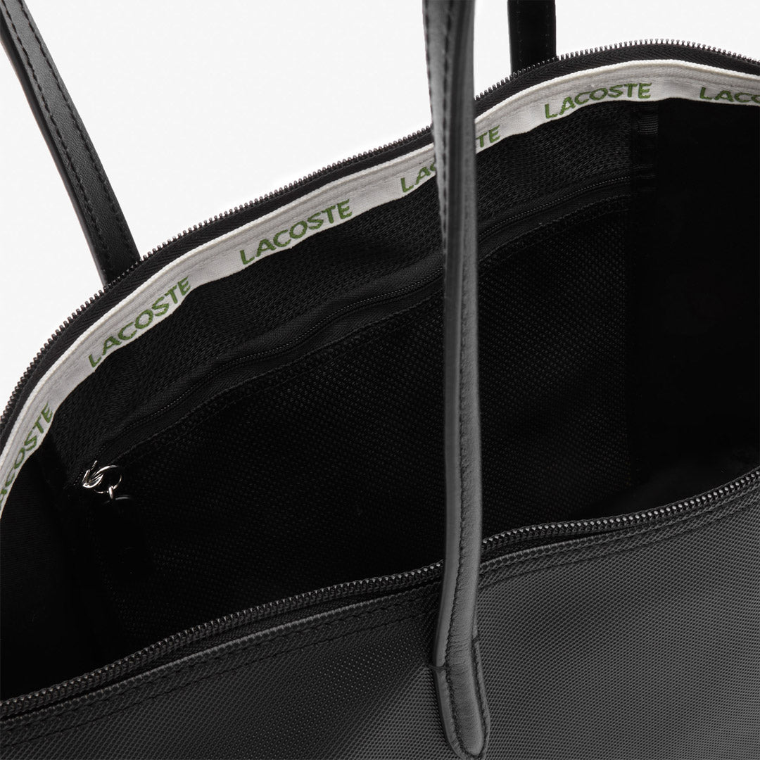 Lacoste Large Shopping Tote Bag - Stylish Black Tote for Women | Perfect for Grocery Shopping, Beach Trips & Daily Use
