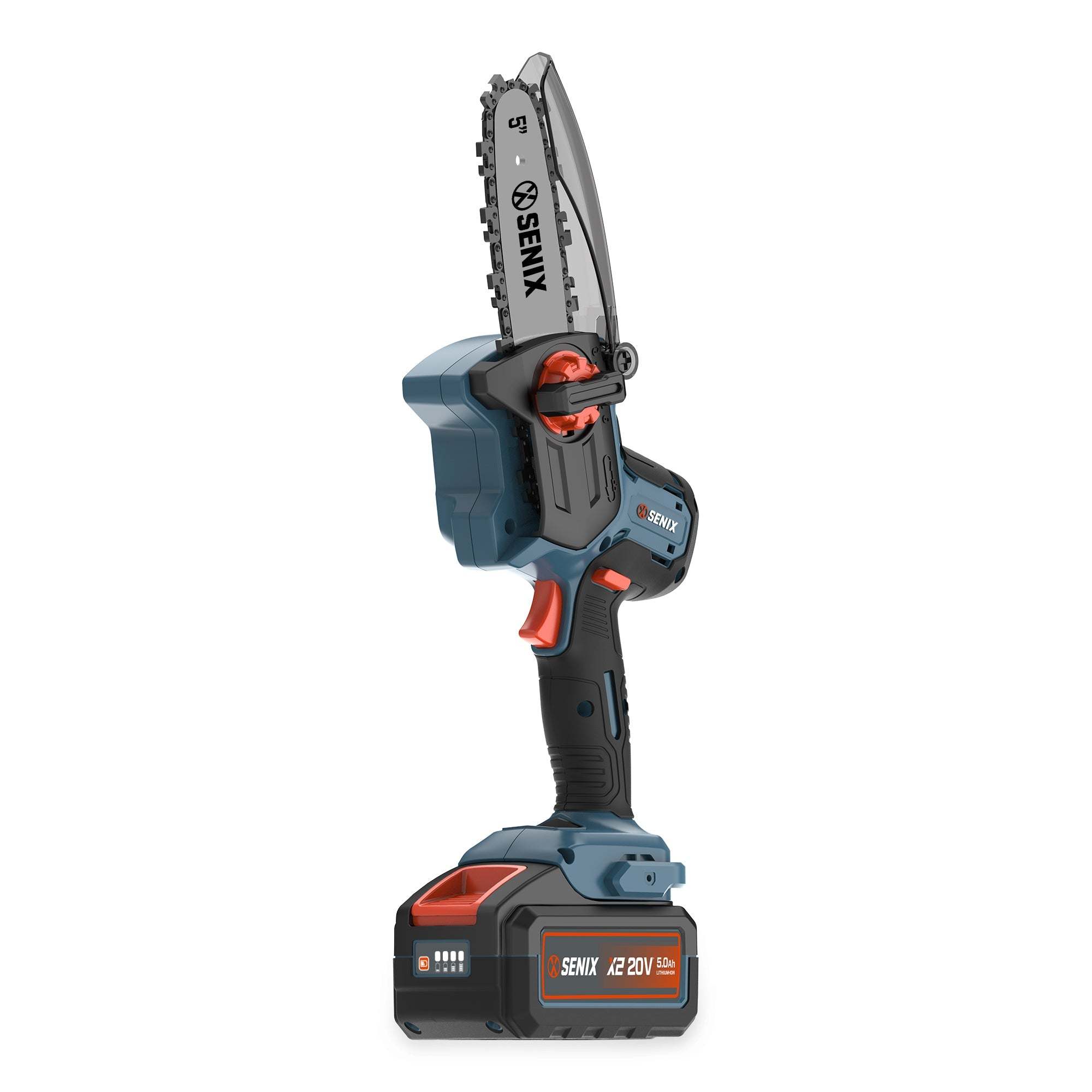 X2 20V Max* 5 Cordless Mini Chainsaw with Brushless Motor - Includes 5.0Ah Battery & Charger - Perfect for Tree Trimming, Branch Cutting, and DIY Woodworking Projects