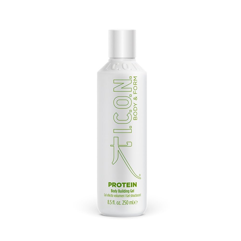K I.C.O.N. Protein Body Building Gel - Strong Hold Sculpting & Volumizing Hair Gel for Men & Women | Perfect for Blowout Styles, Textured Hair & Salon-Quality Styling at Home