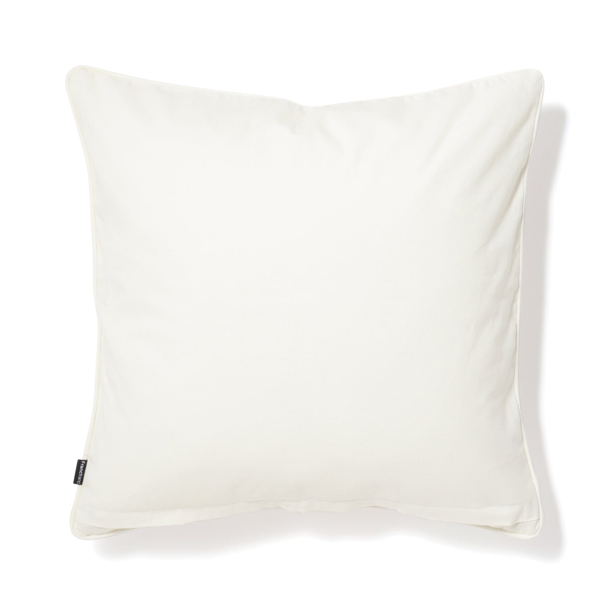 Premium Embroidery Frame Cushion Cover 450x450mm - Soft White & Gray Home Decor for Sofa, Bed, or Chair - Elegant and Durable Living Room Accessory