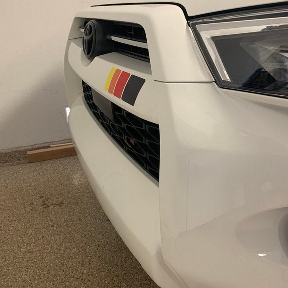 13 Inch Neo Retro Style Four Wave Stripe Decor Decal Sticker for Toyota Lexus Cars - Perfect for Customizing Sedans, SUVs, and Trucks