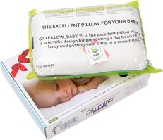 Gio Baby Pillow - Soft & Safe Infant Head Support for Newborns & Toddlers | Perfect for Crib, Stroller & Travel Use