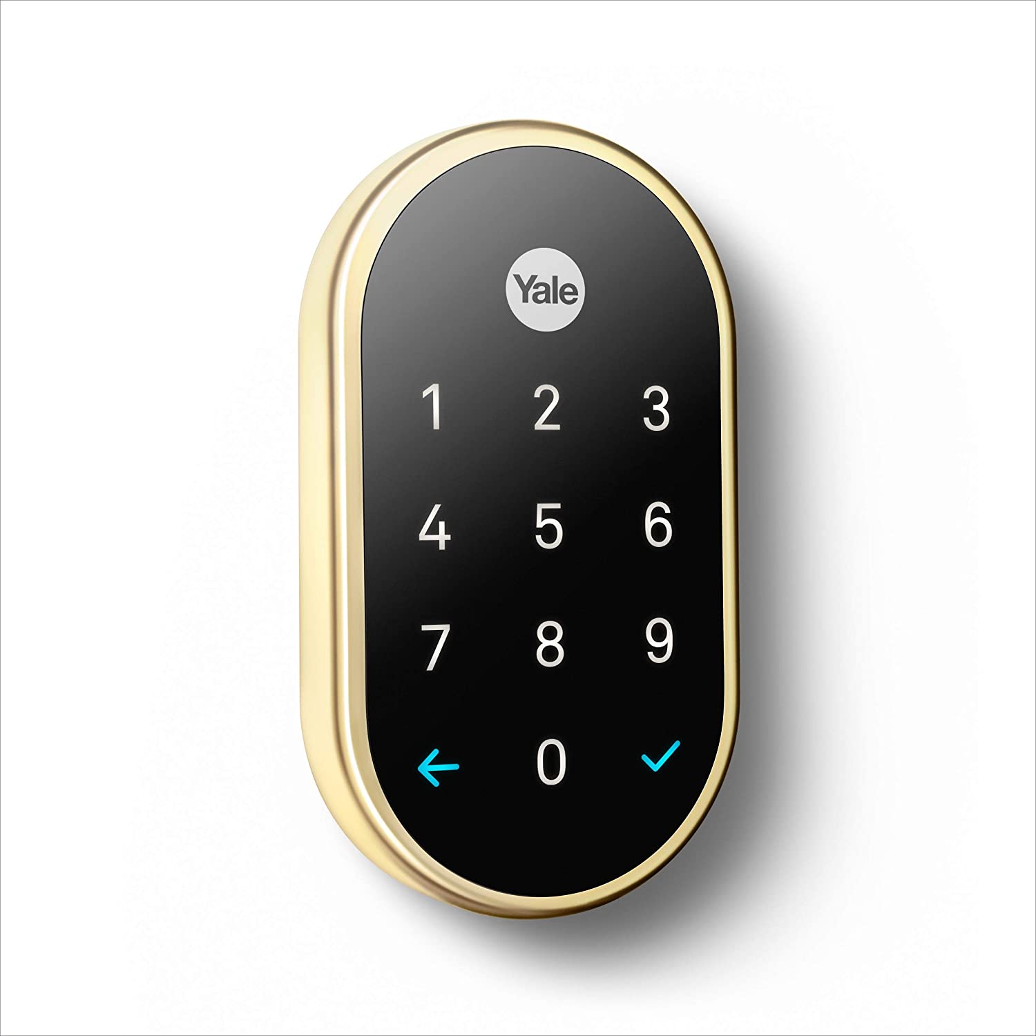 Google Nest x Yale Smart Lock with Nest Connect - Brass Finish | Works with Google Assistant | Renewed Like New | Secure Your Home with Keyless Entry & Remote Access
