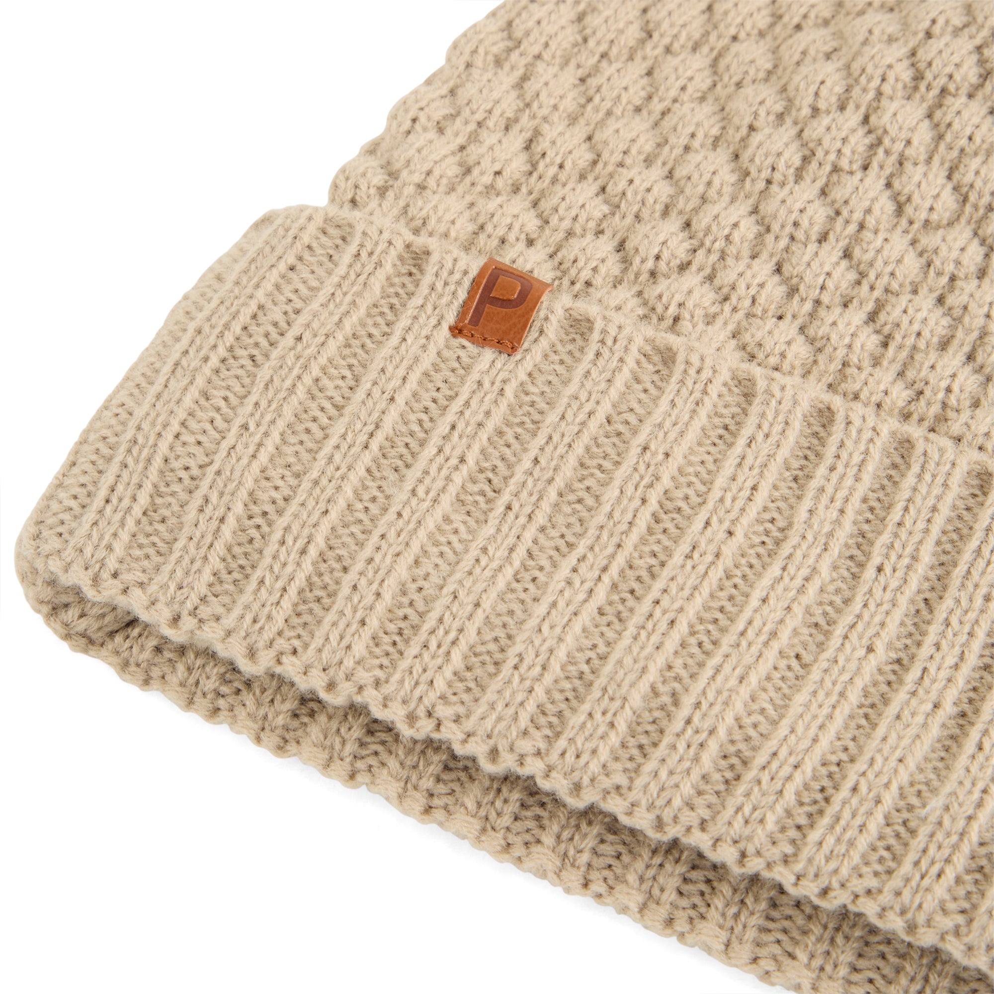 Women's Warm Knit Pom Beanie Hat - Soft Winter Beanie for Women - Cozy Fashion Accessory for Cold Weather & Outdoor Activities