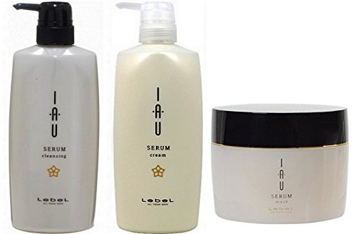 Revel Io Serum Cleansing Shampoo 600mL & Cream Treatment 600mL with Hair Mask 170g Set - Deep Hydration for Dry, Damaged Hair - Perfect for Salon-Quality Hair Care at Home