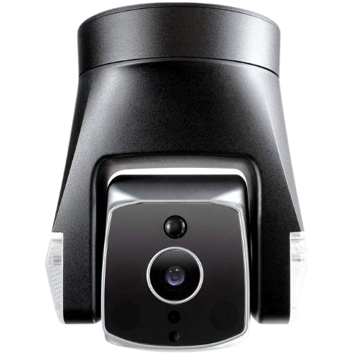 Amaryllo Ares Pro Outdoor Security Camera - Biometric Auto Tracking, 24/7 Recording Service (1 Year Included) - Black | Home Surveillance, Property Protection, Night Vision Monitoring