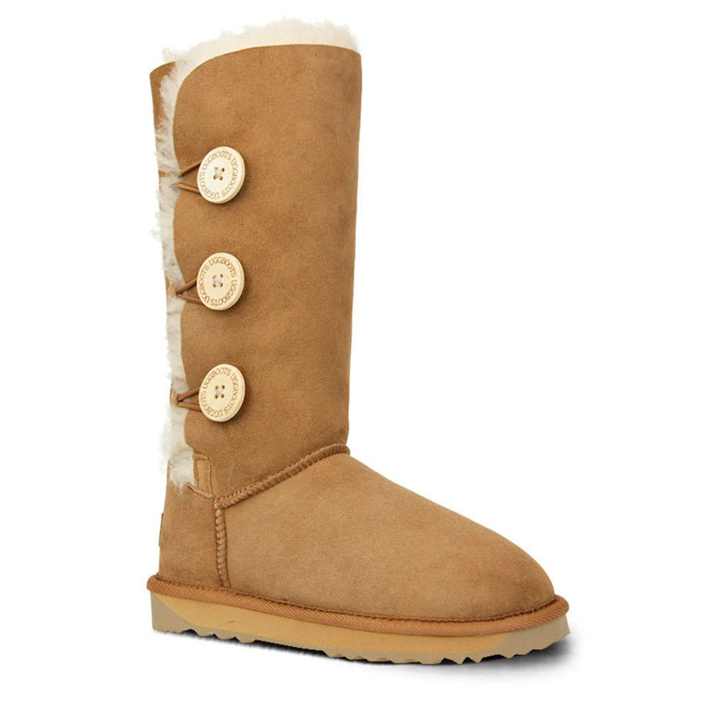 Women's UGG Premium 3-Button Winter Boots - Cozy & Stylish Snow Boots for Cold Weather | Perfect for Snow Days, Winter Hiking & Casual Outfits