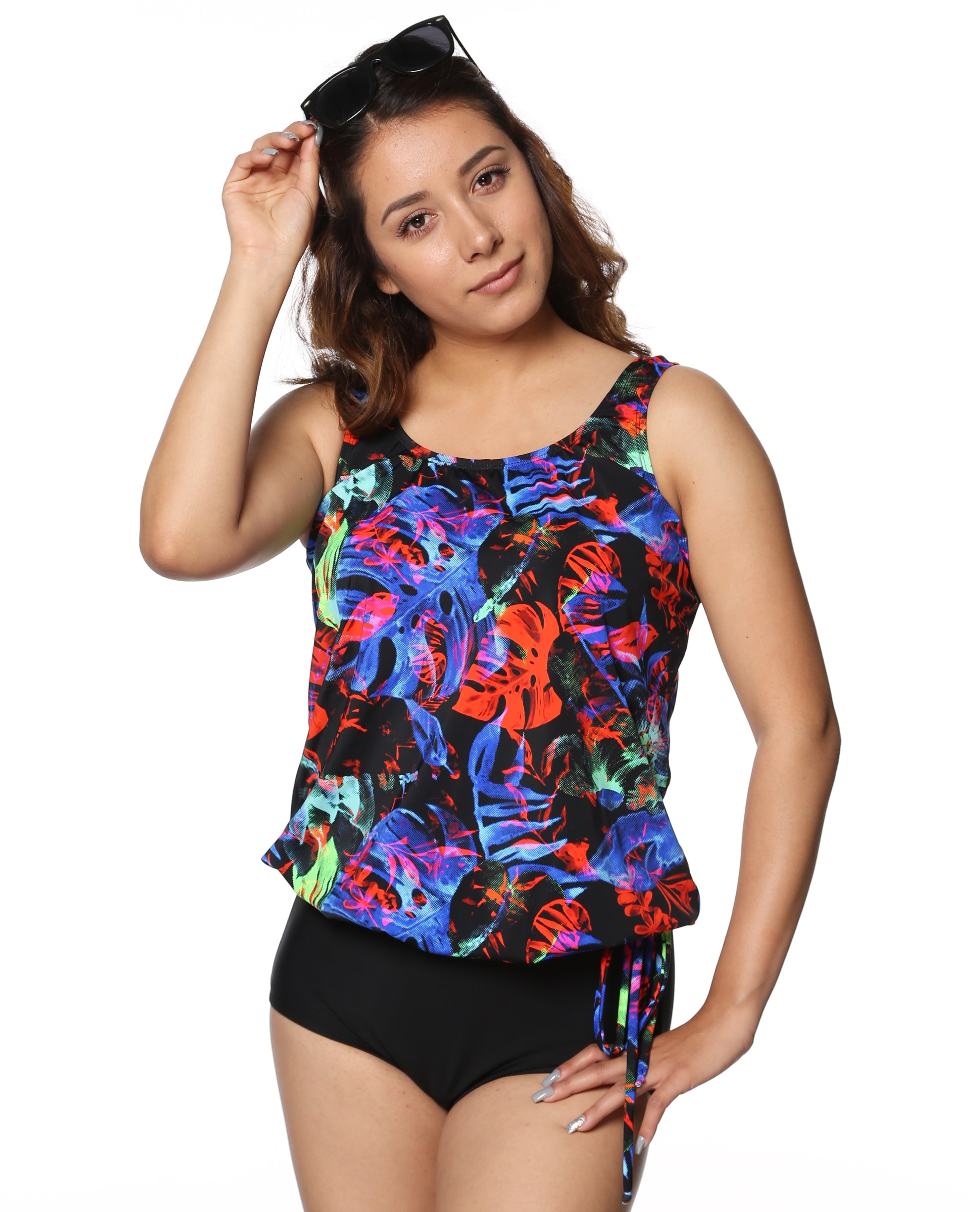 Topanga Mastectomy Tankini Swimwear - Color 755 | Post-Surgery Swim Top for Breast Cancer Survivors | Perfect for Beach, Pool & Water Activities
