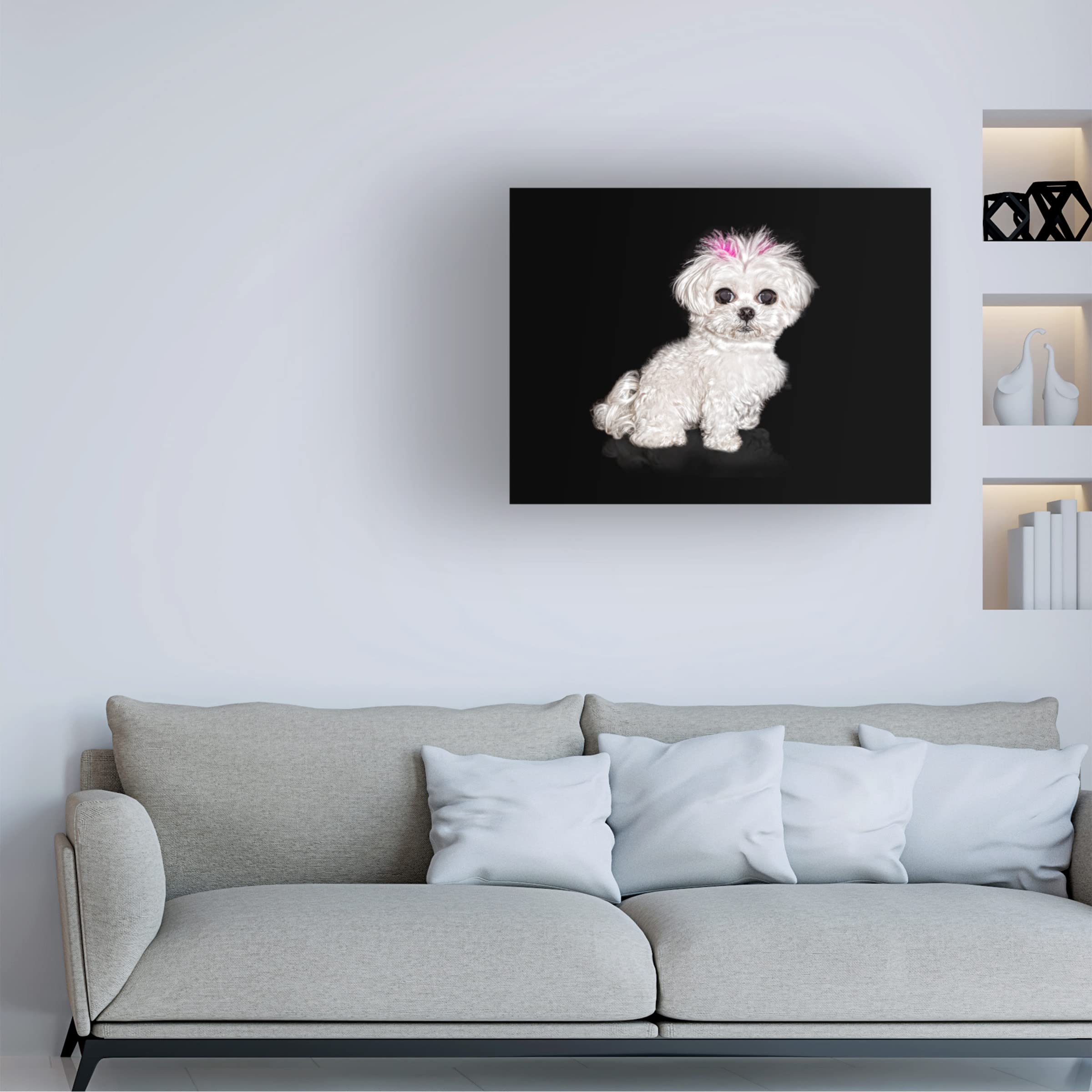 Trademark Fine Art 'Gucci' Canvas Wall Art by Lori Hutchison - Luxury Home Decor for Living Room, Bedroom & Office