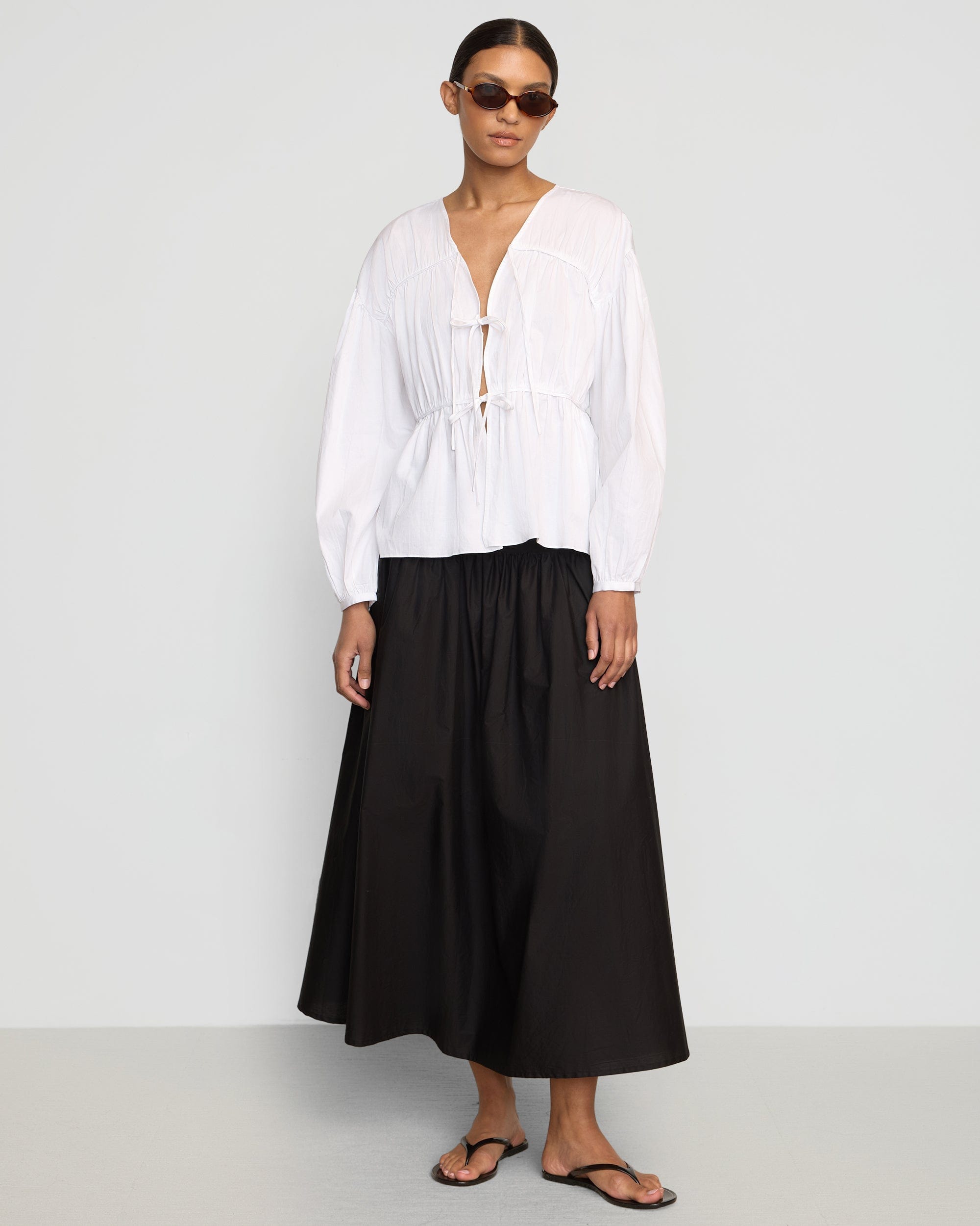 Stylish Hira Tie Front Organic Cotton Blouse for Women | Eco-Friendly Casual & Office Wear | Perfect for Work, Dates & Everyday Outfits