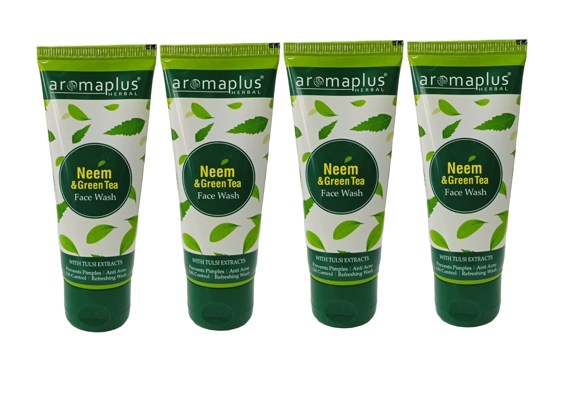 Aromaplus Herbals Neem & Tulsi Extracts Face Wash for Acne & Glowing Skin - 8.1 fl oz (240ml) - Natural Ayurvedic Cleanser for Daily Skincare Routine