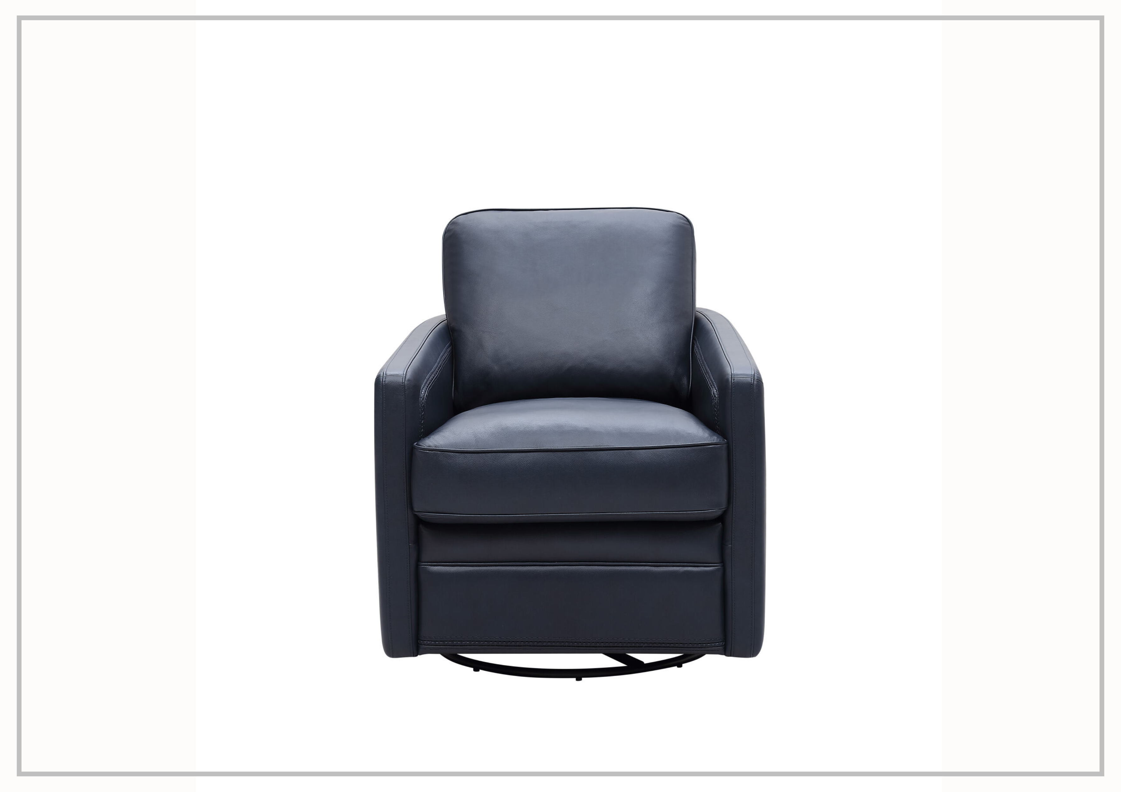 Gio Italia Torin Leather Glider Swivel Chair - Modern Recliner for Living Room, Office & Lounge - Premium Leather Gliding Rocker with 360° Swivel Base