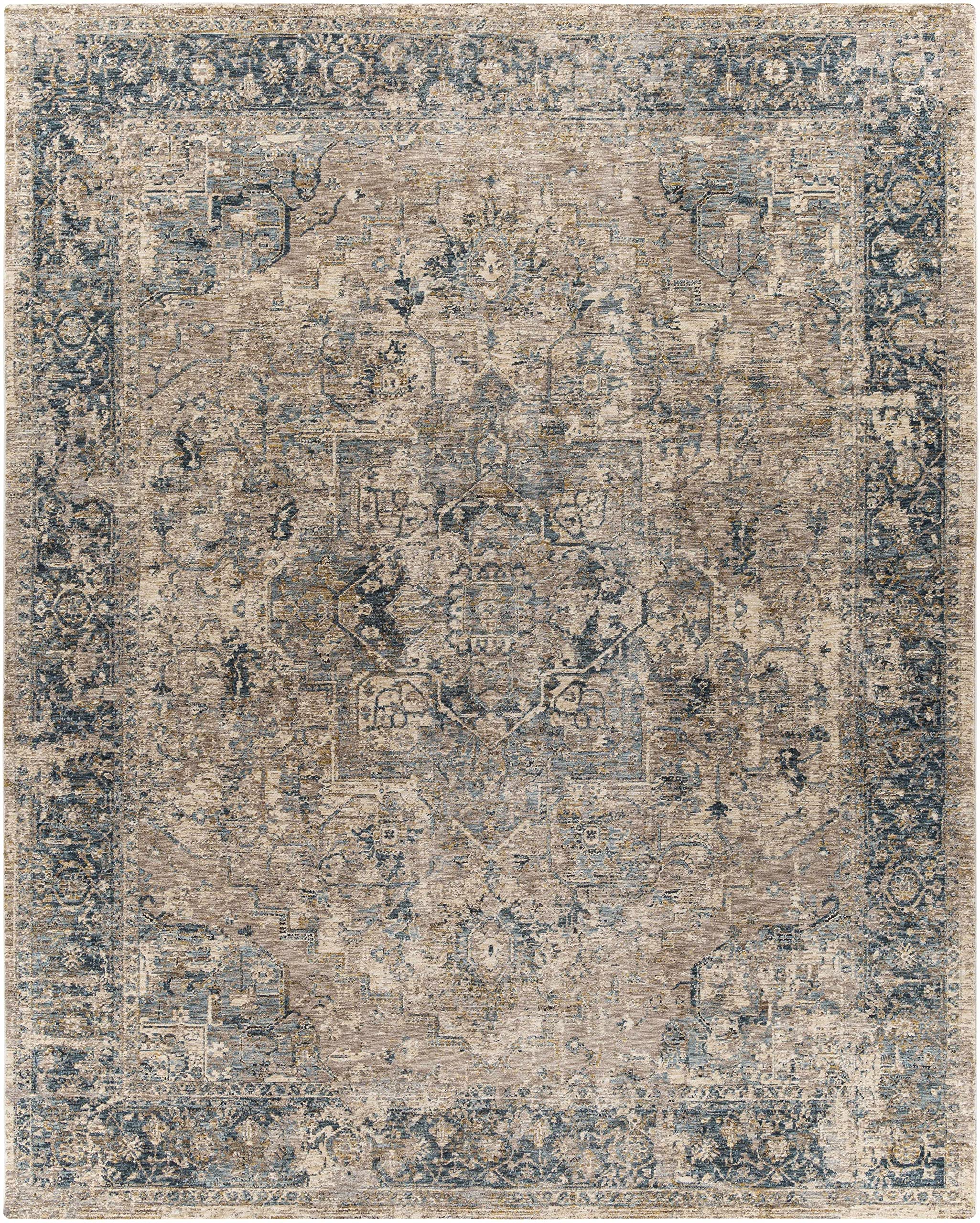 Hauteloom Magrath Soft Plush Area Rug for Living Room & Bedroom - Gray & Beige 7'10