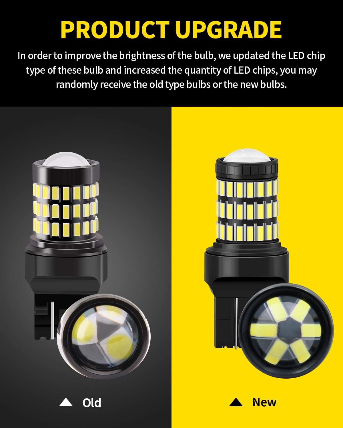 Xenon White T20 7443 7444 7440 LED Bulbs - Super Bright Backup Reverse Lights - Compatible with 2014-2021 Toyota Tundra - Pack of 2 - Perfect for Night Driving & Enhanced Rear Visibility