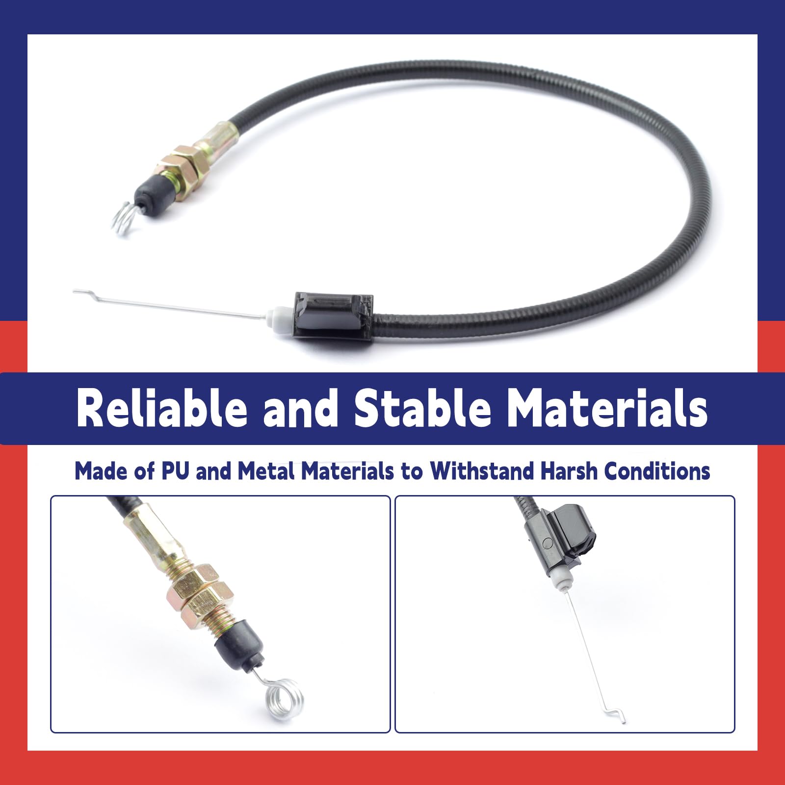 Bad Boy Magnum MZ Lawn Mower Brake Cable Replacement 064-8057-17 (Fits 2017-2024 Models) - Durable OEM Compatible Part for Smooth Mowing Performance