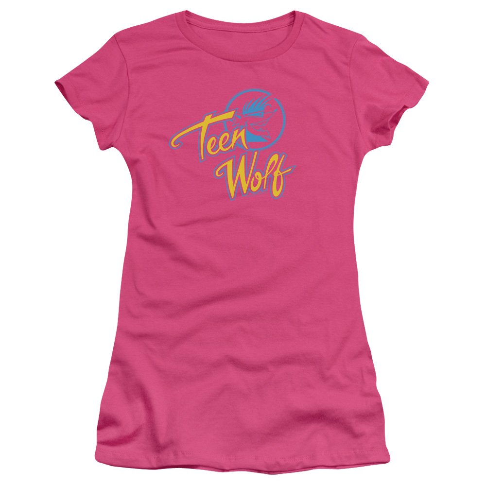 Trevco Teen Wolf CMY Logo Juniors' Sheer Fitted T-Shirt | Official Merchandise for Fans | Perfect for Cosplay, Parties & Casual Wear