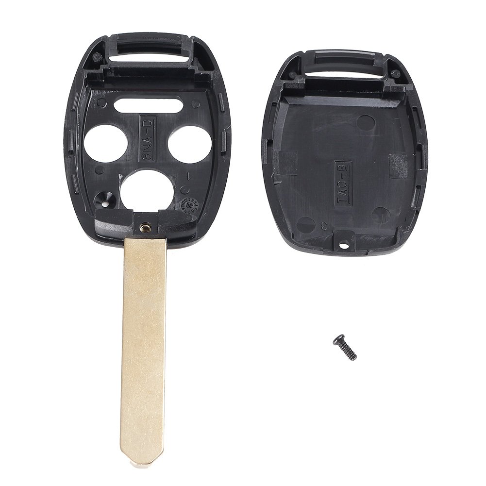 GZYF Keyless Entry Remote Key Fob Shell Replacement Case - Compatible with Honda Accord 2004-2014, CRV 2005-2006, Civic 2006-2013 - Car Accessories for Easy Key Replacement & DIY Repair