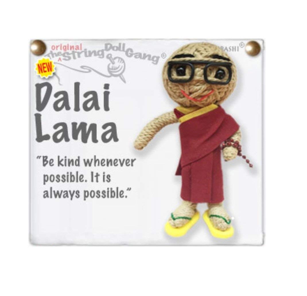 Dalai Lama Original String Doll Gang Keychain Clip - Cute & Unique Keychain for Backpacks, Bags & Gifts | Buddhist Inspired Accessory for Spiritual & Fashion Lovers