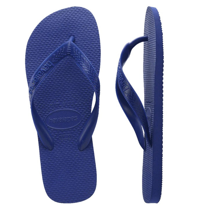 HAVAIANAS Adult Flip Flops Sandals - Top SS23 Collection in Marine Blue | Comfortable Beach & Pool Slides for Men & Women